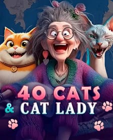 40 Cats And Cat Lady